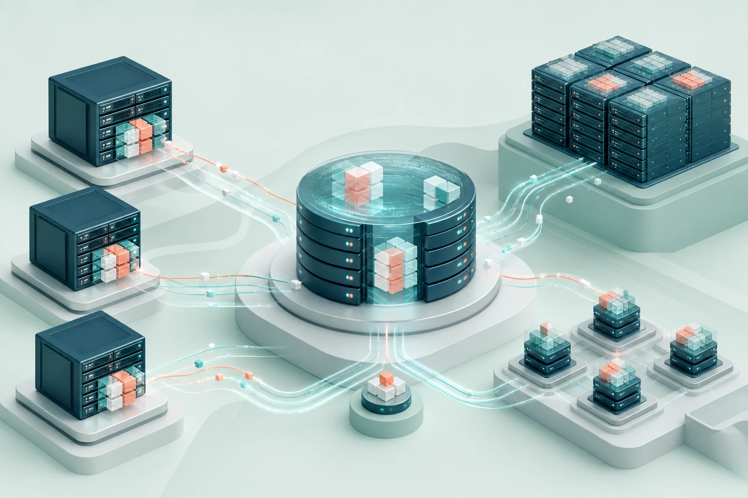 Virtual infrastructure connected to local, shared, and distributed storage